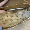 Gucci Natural Raffia And Snakeskin GG Marmont Small Matelasse Shoulder Bag
