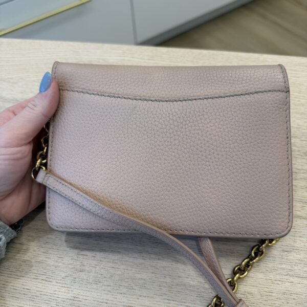 Burberry Embossed Logo Crossbody Wallet on Chain