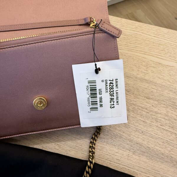 Saint Laurent (YSL) Satin Kate Tassel Wallet On Chain Bag