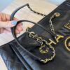 Chanel Aged Calfskin Small Charms Deauville Tote Black