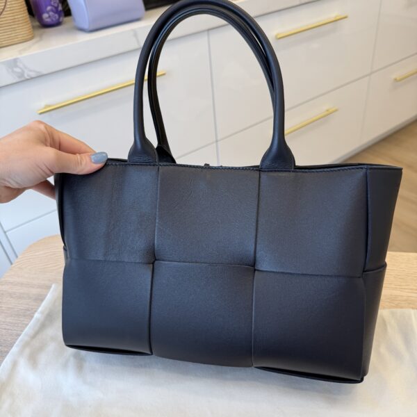 Bottega Veneta Small Arco Intreccio Leather Tote Space and Gold