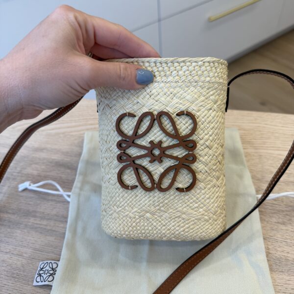 Loewe x Paula’s Ibiza Anagram Straw Pocket Crossbody Bag