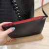 Christian Louboutin Crocodile Embossed Calfskin Spiked Small Cabarock Shopper Tote Black