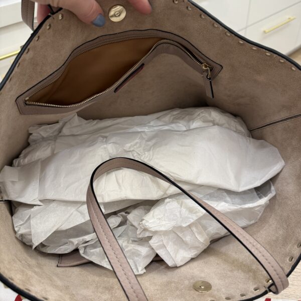 Valentino Garavani Rockstud Grainy Calfskin Tote Bag