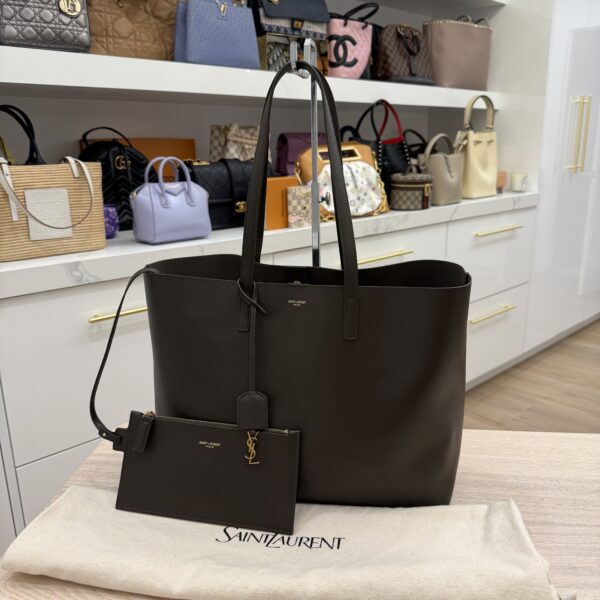 Saint Laurent (YSL) Calfskin Large Shopping Tote