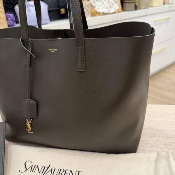 Saint Laurent (YSL) Calfskin Large Shopping Tote