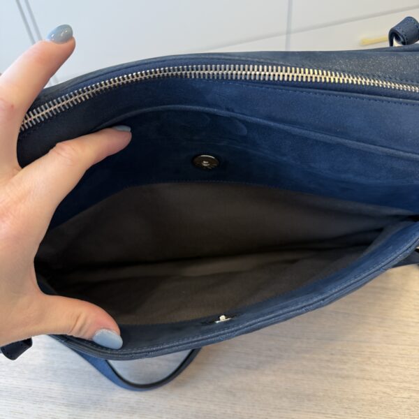 Chanel Iridescent Calfskin Quilted Relax CC Camera Case Navy