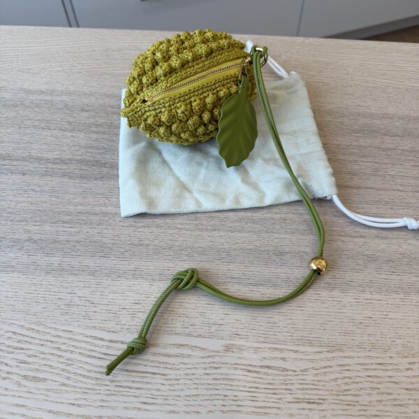 Loewe x Paula's Ibiza 4FA Lemon Raffia Coin Case