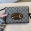 Gucci Horsebit 1955 Brown Wrist Wallet