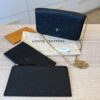 Louis Vuitton Empreinte Pochette Felicie Chain Wallet Noir