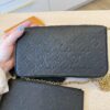 Louis Vuitton Empreinte Pochette Felicie Chain Wallet Noir