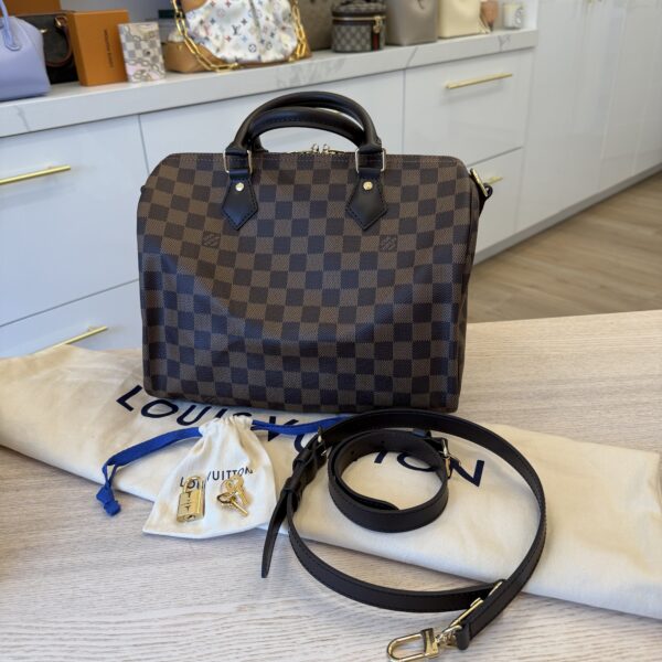 Louis Vuitton Damier Ebene Speedy 30 Bandouliere NM