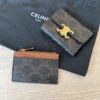 Celine Compact Wallet with Coin Triomphe Canvas