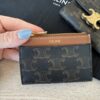 Celine Compact Wallet with Coin Triomphe Canvas