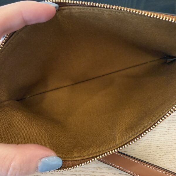 Celine Long Pouch with Strap in Triomphe Canvas and Calfskin