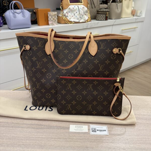 Louis Vuitton Monogram Neverfull MM Cerise