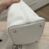 Hermes Taurillon Clemence Picotin Lock 22 MM Blanc GHW
