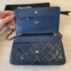 Chanel Patent Quilted CC Logo Wallet on Chain WOC
