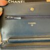 Chanel Patent Quilted CC Logo Wallet on Chain WOC