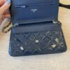 Chanel Patent Quilted CC Logo Wallet on Chain WOC