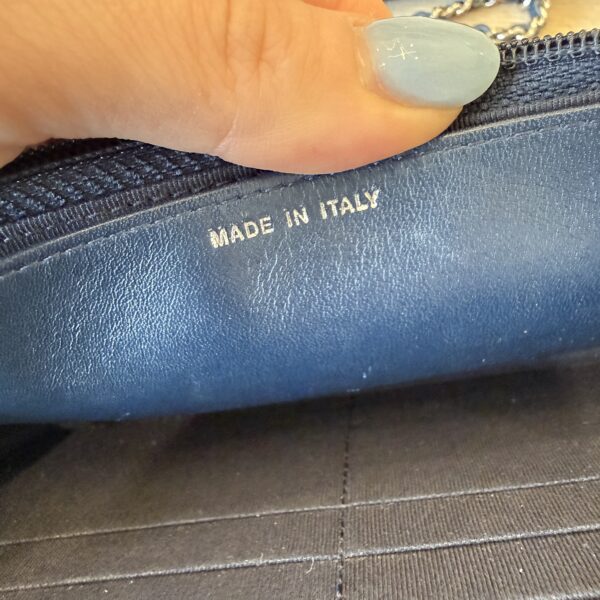 Chanel Patent Quilted CC Logo Wallet on Chain WOC