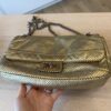 Chanel Metallic Gold Perforated Leather 2.55 Reissue Flap 225