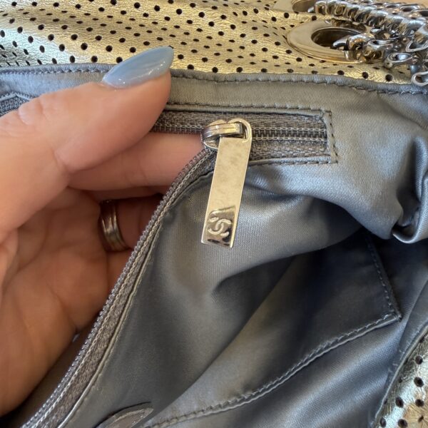 Chanel Metallic Gold Perforated Leather 2.55 Reissue Flap 225