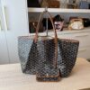 Goyard Goyardine Saint Louis GM Black and Tan