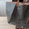 Goyard Goyardine Saint Louis GM Black and Tan
