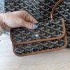 Goyard Goyardine Saint Louis GM Black and Tan