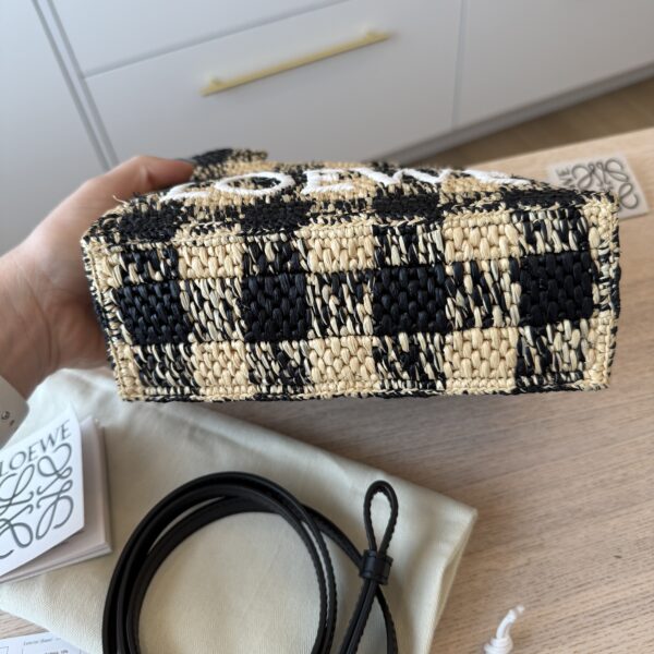 Loewe Paula's Ibiza Logo Convertible Tote Raffia Mini