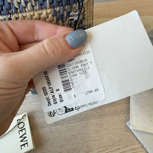 Loewe Paula's Ibiza Logo Convertible Tote Raffia Mini