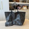 Goyard Goyardine Saint Louis GM Black and Black