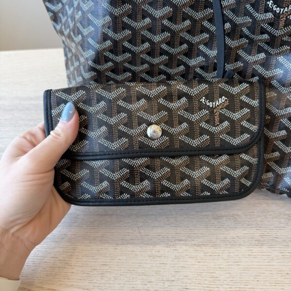 Goyard Goyardine Saint Louis GM Black and Black