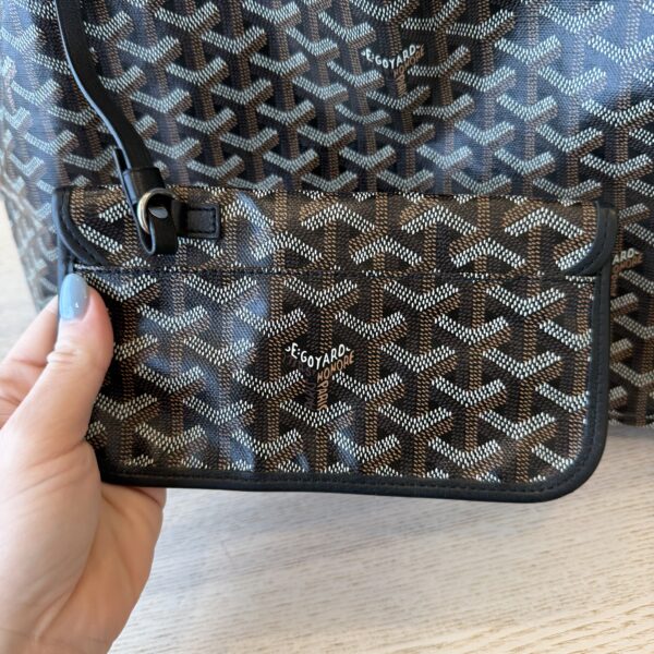 Goyard Goyardine Saint Louis GM Black and Black