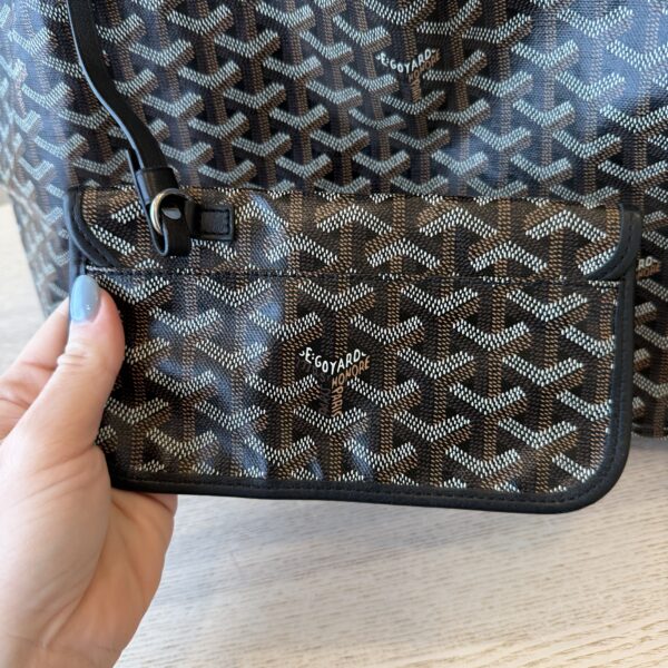Goyard Goyardine Saint Louis GM Black and Black