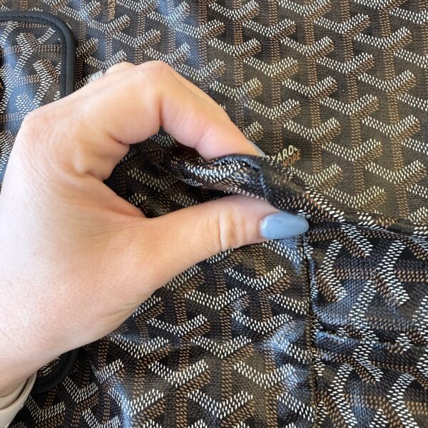 Goyard Goyardine Saint Louis GM Black and Black