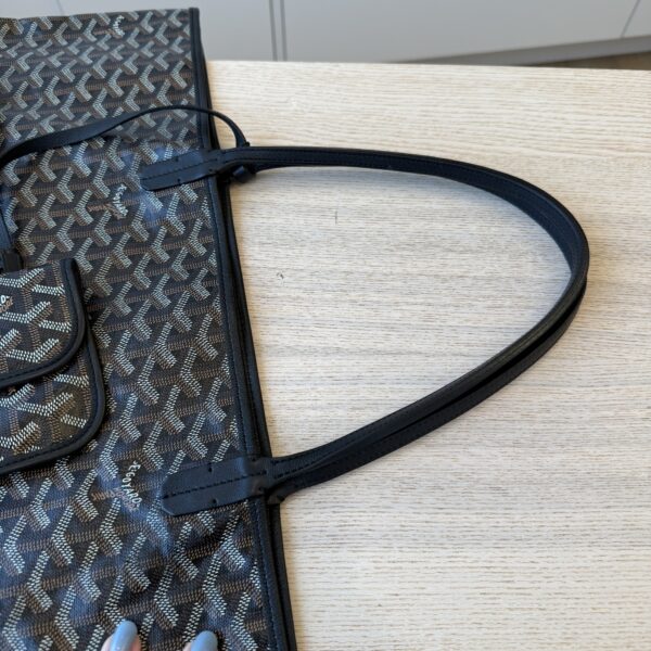 Goyard Goyardine Saint Louis GM Black and Black