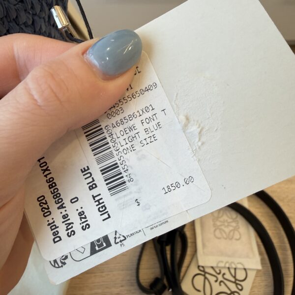 Loewe x Paula’s Ibiza Font Logo Medium Tote Bag in Raffia