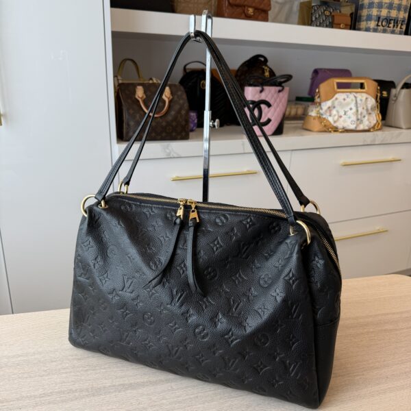 Louis Vuitton Ponthieu Handbag Monogram Empreinte Leather MM Noir