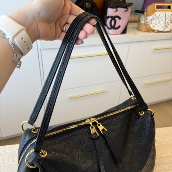 Louis Vuitton Ponthieu Handbag Monogram Empreinte Leather MM Noir