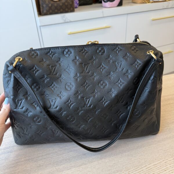 Louis Vuitton Ponthieu Handbag Monogram Empreinte Leather MM Noir