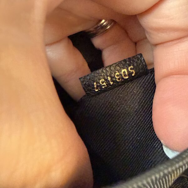 Louis Vuitton Ponthieu Handbag Monogram Empreinte Leather MM Noir