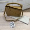 Loewe Calfskin Small Woven Puzzle Bag Sahara