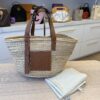 Loewe Raffia Basket Tote Bag Natural Tan