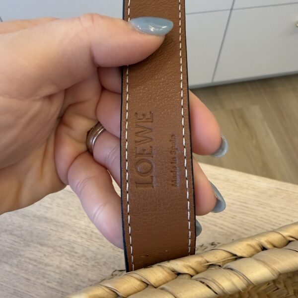 Loewe Raffia Basket Tote Bag Natural Tan