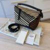 Loewe Raffia Calfskin Small Puzzle Bag Natural Tan