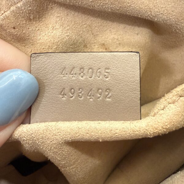 Gucci Calfskin Matelasse Mini GG Marmont Chain Shoulder Bag Porcelain Rose