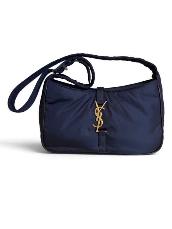 Saint Laurent (YSL) Econyl Nylon Le 5 A 7 Hobo Navy