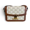 Celine Calfskin Triomphe Canvas Teen Triomphe Bag White